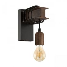Townshend 4 kinkiet czarny/brązowy 1x10W led E27